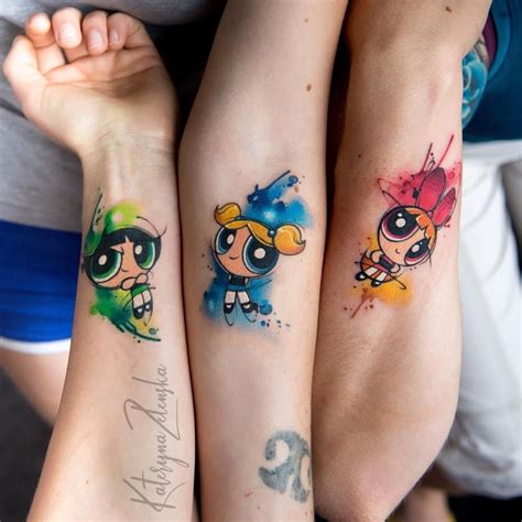 Tatuaje de las chicas super poderosas